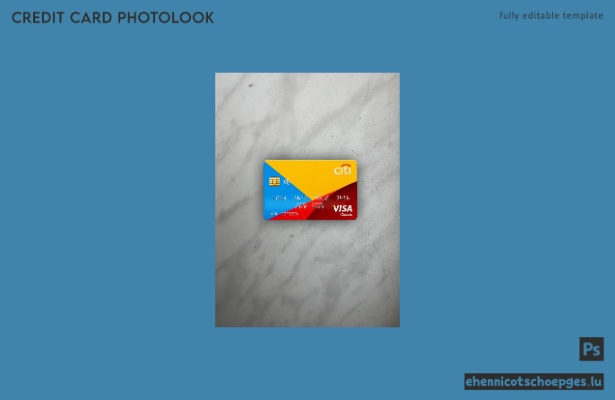 Niederländische Citibank Visa Classic Karte – Fotoansicht-Beispielvorschau